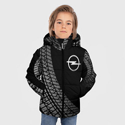 Куртка зимняя для мальчика Opel tire tracks, цвет: 3D-черный — фото 2