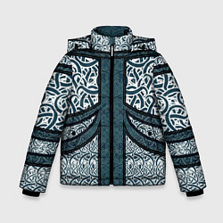 Куртка зимняя для мальчика УЗОР ФЕНТЕЗИ, цвет: 3D-черный