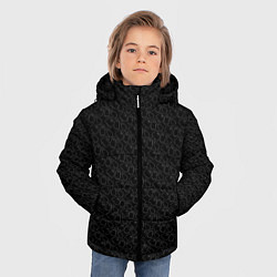Куртка зимняя для мальчика Little Ghosts on black, цвет: 3D-черный — фото 2