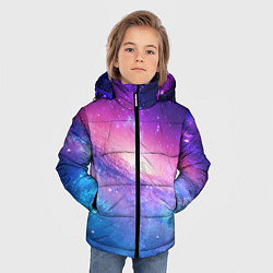 Куртка зимняя для мальчика Космическая воронка, цвет: 3D-красный — фото 2