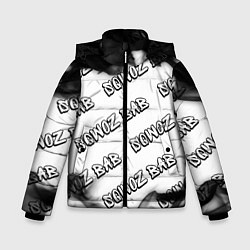 Зимняя куртка для мальчика Рэпер Sqwoz Bab в стиле граффити: паттерн