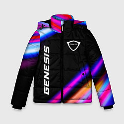 Куртка зимняя для мальчика Genesis speed lights, цвет: 3D-черный