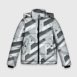 Куртка зимняя для мальчика Огромное множество блоков - Броня, цвет: 3D-черный