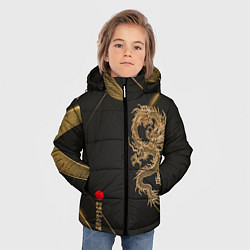 Куртка зимняя для мальчика Golden Dragon, цвет: 3D-красный — фото 2