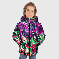 Куртка зимняя для мальчика Движение вируса, цвет: 3D-красный — фото 2