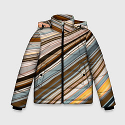 Зимняя куртка для мальчика Colored wavy lines