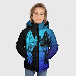 Куртка зимняя для мальчика Крылья инь янь, цвет: 3D-красный — фото 2