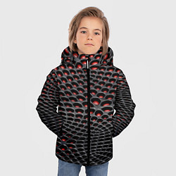Куртка зимняя для мальчика Imitation snake skin - pattern, цвет: 3D-светло-серый — фото 2