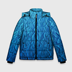 Куртка зимняя для мальчика Волновой паттерн, цвет: 3D-светло-серый