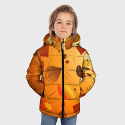Куртка зимняя для мальчика Осенний тёплый ветер, цвет: 3D-светло-серый — фото 2