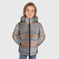 Куртка зимняя для мальчика Прямоугольная масса пластин, цвет: 3D-красный — фото 2