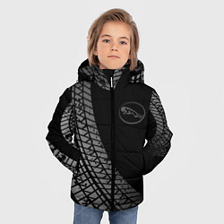 Куртка зимняя для мальчика Jaguar tire tracks, цвет: 3D-черный — фото 2