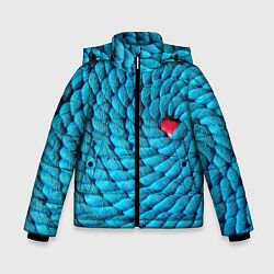 Куртка зимняя для мальчика Спираль - минимализм, цвет: 3D-светло-серый