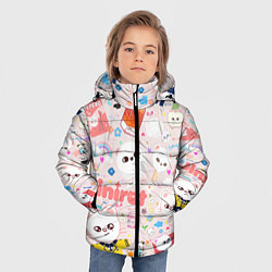 Куртка зимняя для мальчика Skzoo Jinniret pattern cartoon avatar, цвет: 3D-черный — фото 2