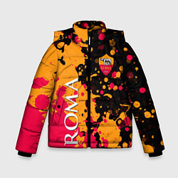 Куртка зимняя для мальчика Roma Краска, цвет: 3D-черный