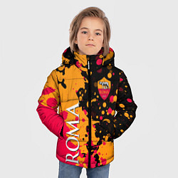 Куртка зимняя для мальчика Roma Краска, цвет: 3D-черный — фото 2