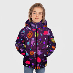 Куртка зимняя для мальчика Это Хэллоуин, цвет: 3D-красный — фото 2