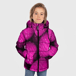 Куртка зимняя для мальчика Ягоды малины, цвет: 3D-черный — фото 2
