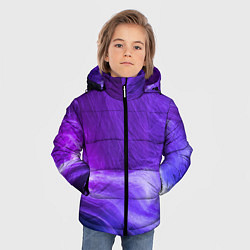 Куртка зимняя для мальчика Неоновые волны, цвет: 3D-светло-серый — фото 2