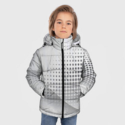 Куртка зимняя для мальчика Стальной градиент, цвет: 3D-светло-серый — фото 2