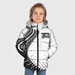 Куртка зимняя для мальчика NFS Unbound следы резины, цвет: 3D-черный — фото 2