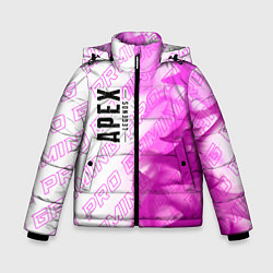 Куртка зимняя для мальчика Apex Legends pro gaming: по-вертикали, цвет: 3D-черный