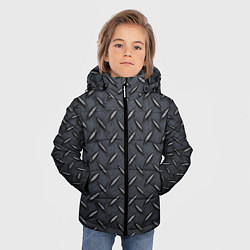 Куртка зимняя для мальчика Рифленая сталь, цвет: 3D-красный — фото 2