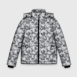 Куртка зимняя для мальчика Камуфляж М-21 серый, цвет: 3D-красный