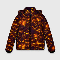 Куртка зимняя для мальчика Раскалённый камуфляж, цвет: 3D-черный