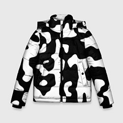 Куртка зимняя для мальчика Камуфляж Cowskin крупный, цвет: 3D-светло-серый