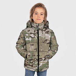 Куртка зимняя для мальчика Камуфляж Multicam, цвет: 3D-светло-серый — фото 2