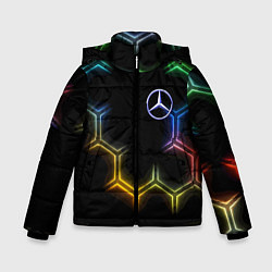 Зимняя куртка для мальчика Mercedes - neon pattern