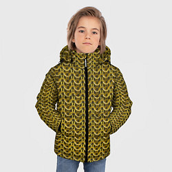 Куртка зимняя для мальчика Кольчуга проволока золото, цвет: 3D-красный — фото 2