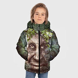 Куртка зимняя для мальчика Мудрое Таинственное Дерево, цвет: 3D-черный — фото 2