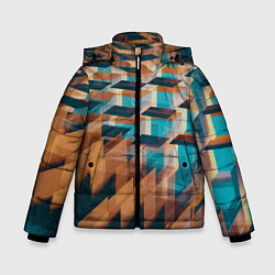 Зимняя куртка для мальчика Абстрактное множество поверхностей разных цветов