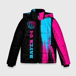 Куртка зимняя для мальчика Bayer 04 - neon gradient: по-вертикали, цвет: 3D-черный