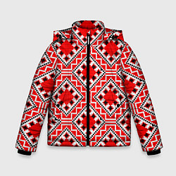 Зимняя куртка для мальчика Белорусская вышивка - орнамент