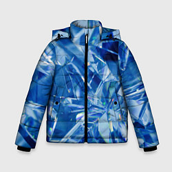 Куртка зимняя для мальчика Кристаллики, цвет: 3D-светло-серый