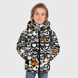 Куртка зимняя для мальчика Злобные панды, цвет: 3D-светло-серый — фото 2