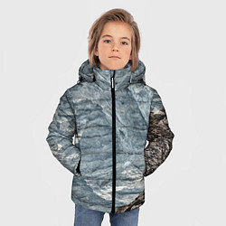 Куртка зимняя для мальчика Море и гора, цвет: 3D-светло-серый — фото 2