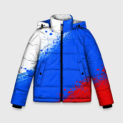 Зимняя куртка для мальчика Флаг России - триколор