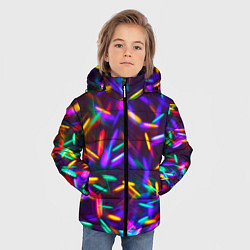 Куртка зимняя для мальчика Цветомузыка, цвет: 3D-красный — фото 2