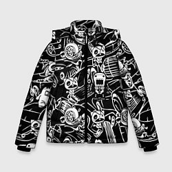 Куртка зимняя для мальчика JDM Pattern, цвет: 3D-черный