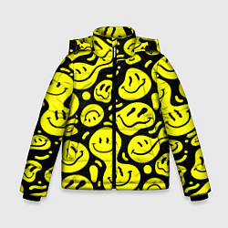 Зимняя куртка для мальчика Кислотный желтый смайлик