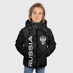 Куртка зимняя для мальчика Черная броня Россия, цвет: 3D-черный — фото 2