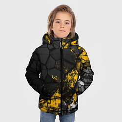 Куртка зимняя для мальчика Имперская геометрия, цвет: 3D-светло-серый — фото 2