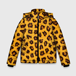 Куртка зимняя для мальчика Текстура леопарда, цвет: 3D-светло-серый