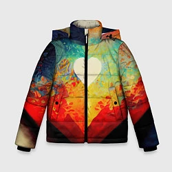 Куртка зимняя для мальчика Your heart, цвет: 3D-черный