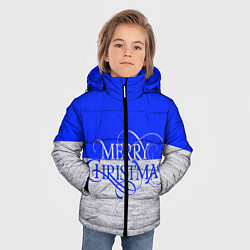 Куртка зимняя для мальчика Merry Christmas синий, цвет: 3D-черный — фото 2