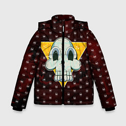 Куртка зимняя для мальчика Черепочек с треугольником, цвет: 3D-светло-серый